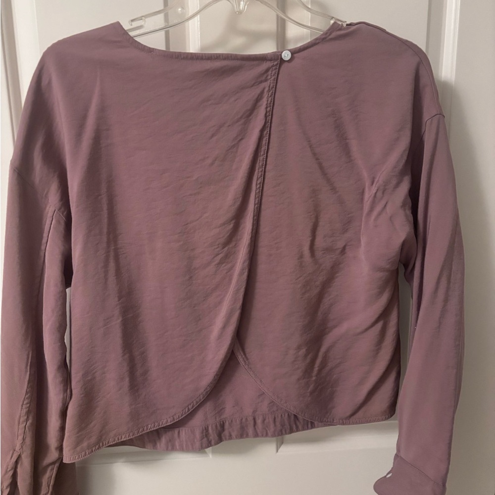 Madewell Women's Mauve Long Sleeve Top